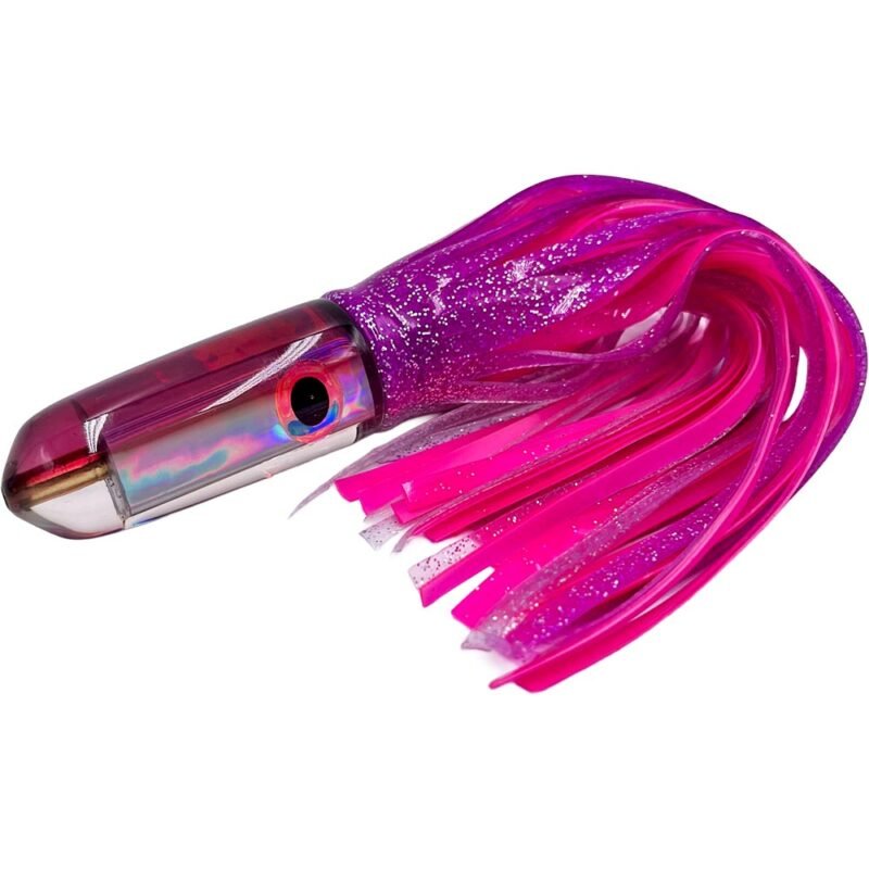 Plum Purple and Pink Bullet Head Tuna Lure - 10" Inch