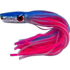 Blue and Pink Slant Head Trolling Lure