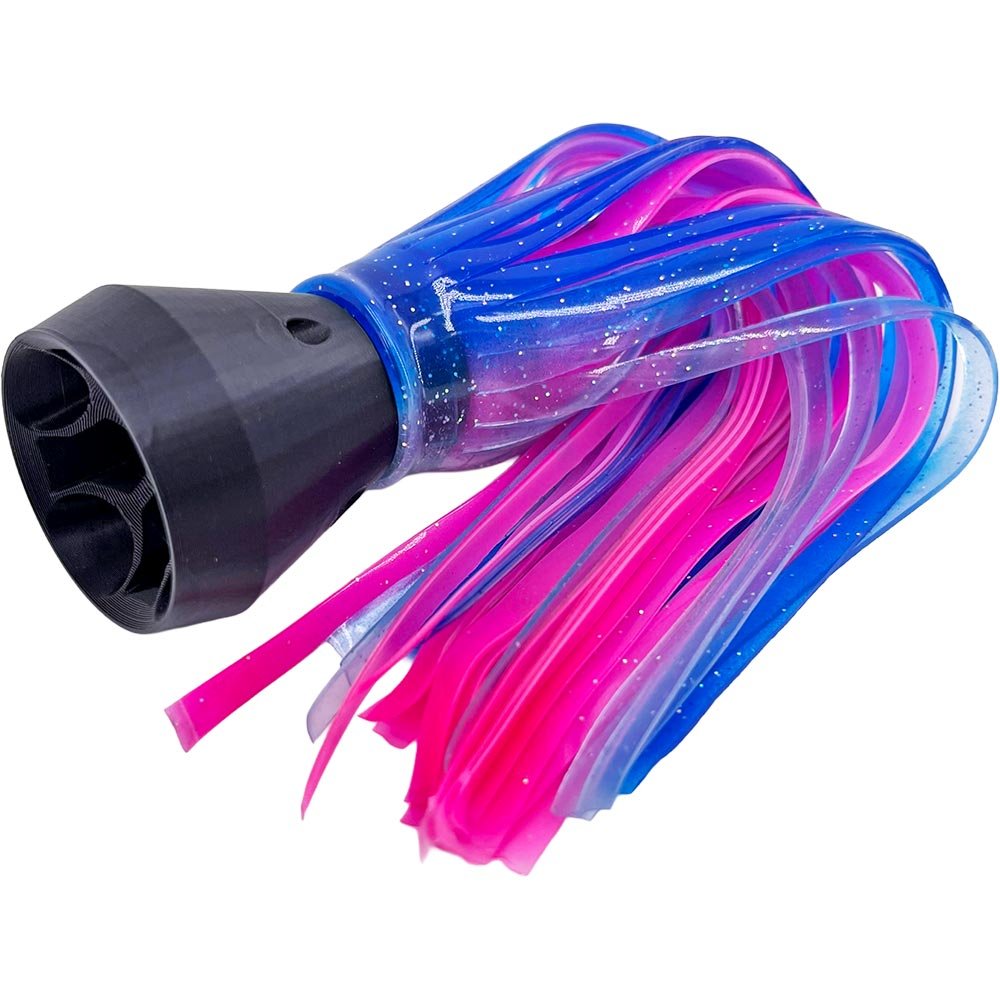 Ice Blue and Hot Pink Jet Head Smoker