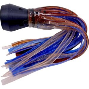 Root Beer Speckle and Blue Shimmer Jet Head Smoker