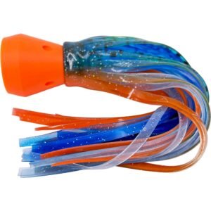 Ice Blue Speckle and Orange
