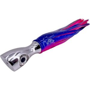 Blue and hot pink door know trolling lure