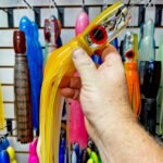 Orange Flat Face Pusher Trolling Lure- Large 14.5″